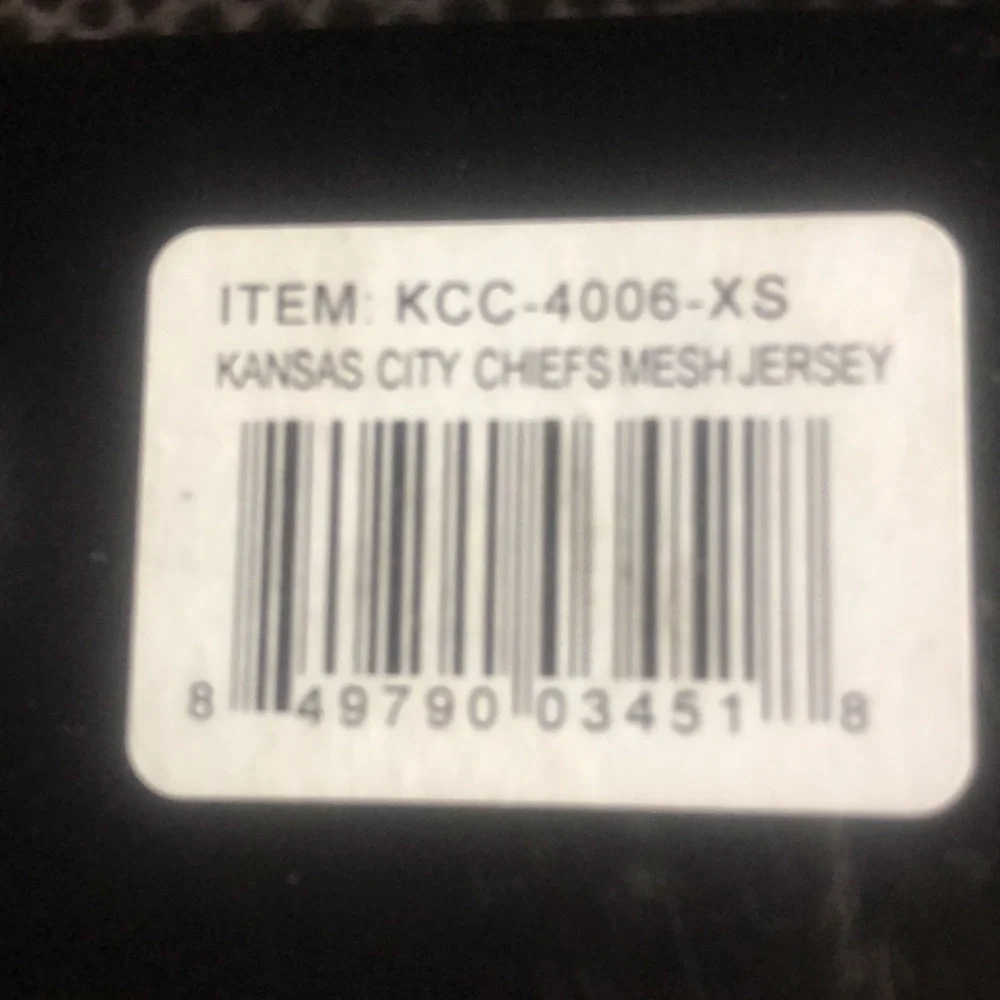 NWT NFL Chiefs Pet Dog Mesh Jersey XS